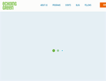 Tablet Screenshot of echoinggreen.org